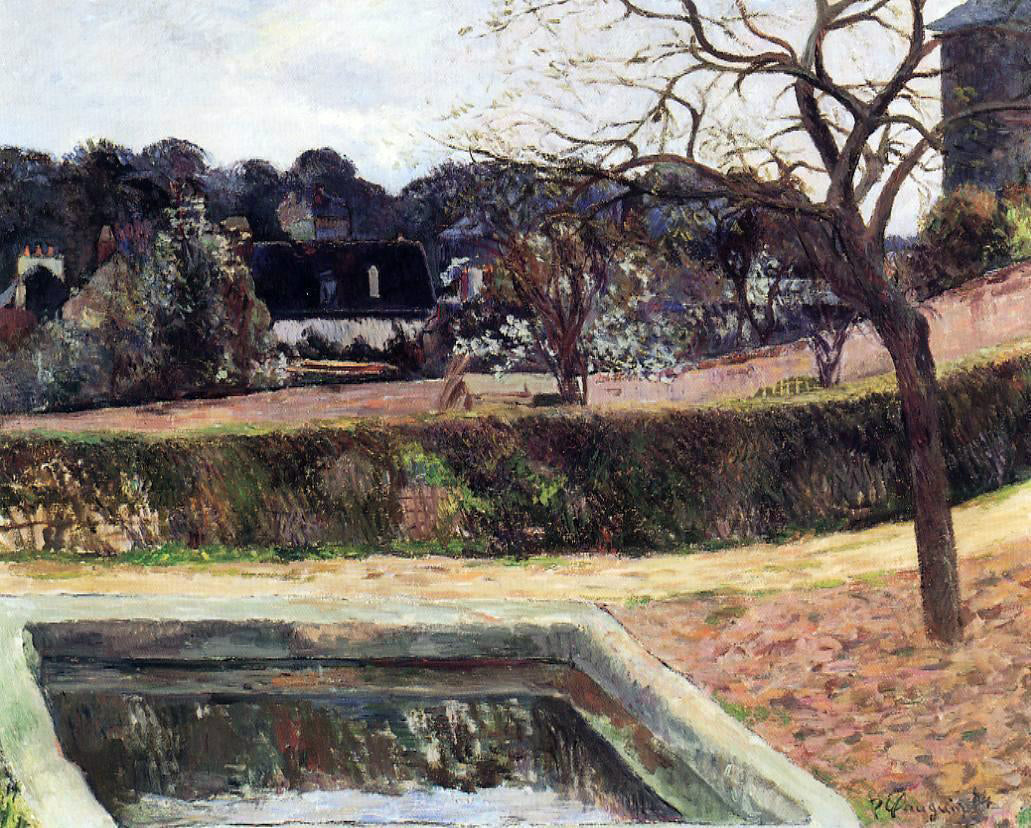  Paul Gauguin The Square Basin (also known as Pond) - Canvas Print