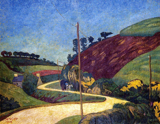  Paul Serusier The Stagecoach Road in the Country with a Cart - Canvas Print