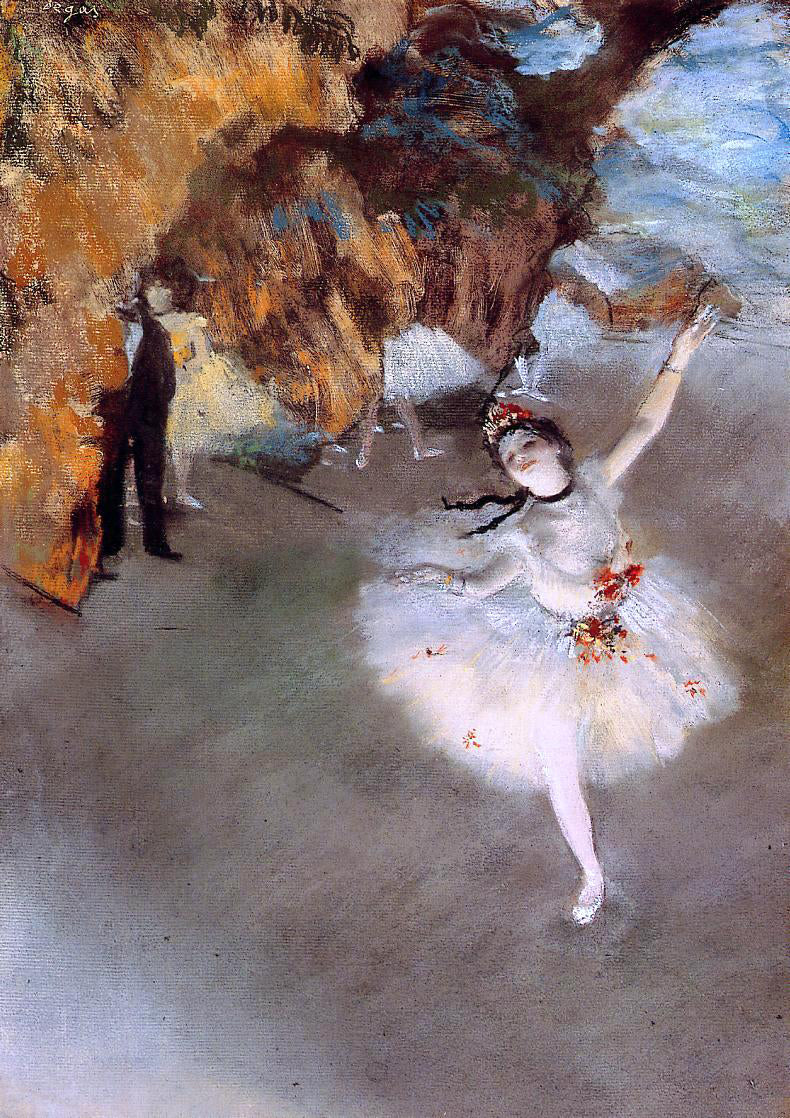  Edgar Degas A Star (also known as Dancer on Stage) - Canvas Print