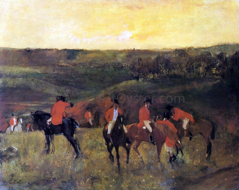  Edgar Degas The Start of the Hunt - Canvas Print