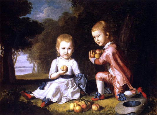  Charles Willson Peale The Stewart Children (also known as Isabella and John Stewart) - Canvas Print