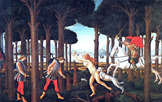  Sandro Botticelli The Story of Nastagio degli Onesti (first episode) - Canvas Print