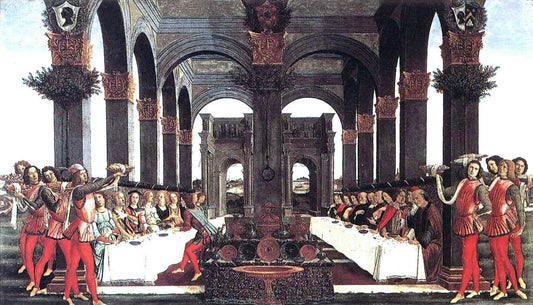  Sandro Botticelli The Story of Nastagio degli Onesti (forth episode) - Canvas Print