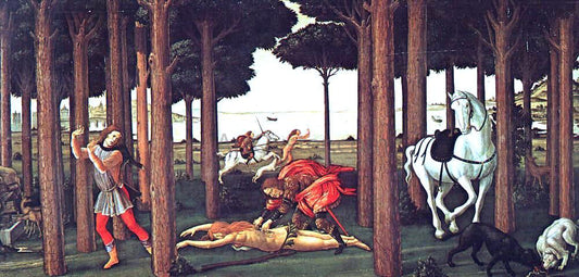  Sandro Botticelli The Story of Nastagio degli Onesti (second episode) - Canvas Print