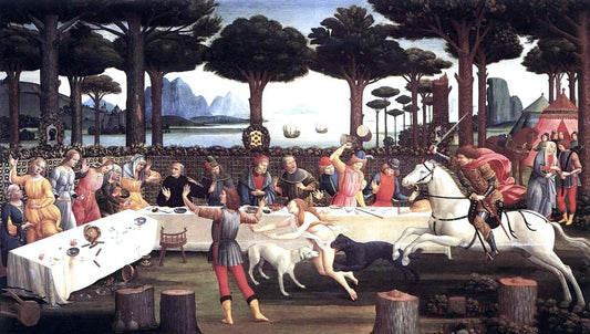  Sandro Botticelli The Story of Nastagio degli Onesti (third episode) - Canvas Print