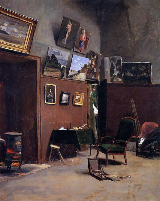 Jean Frederic Bazille The Studio on the Rue de Furstenberg - Canvas Print