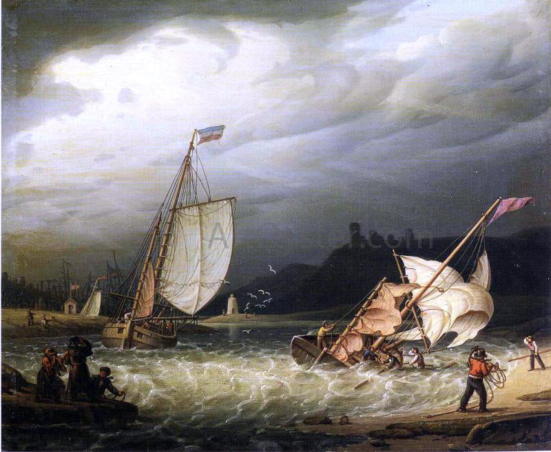  Robert Salmon The Sudden Squall - Canvas Print