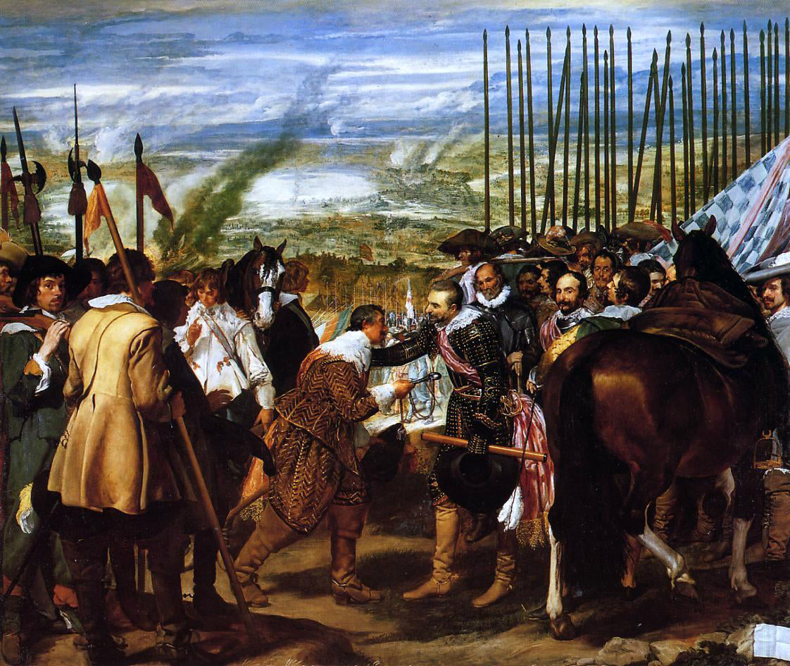  Diego Velazquez The Surrender of Breda (also known as The Lances) - Canvas Print