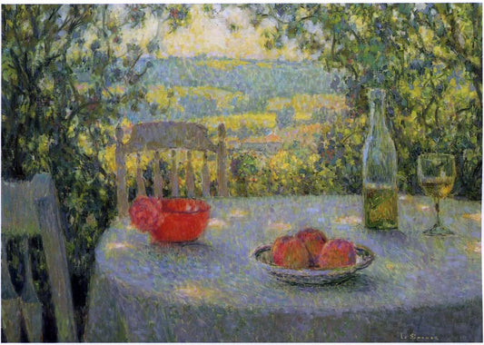  Henri Le Sidaner The Table - Canvas Print