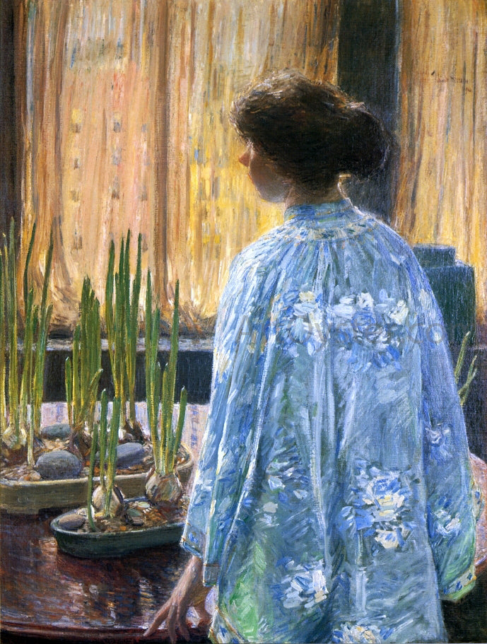  Frederick Childe Hassam The Table Garden - Canvas Print