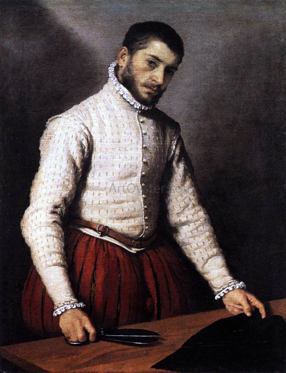  Giovanni Battista Moroni The Tailor - Canvas Print