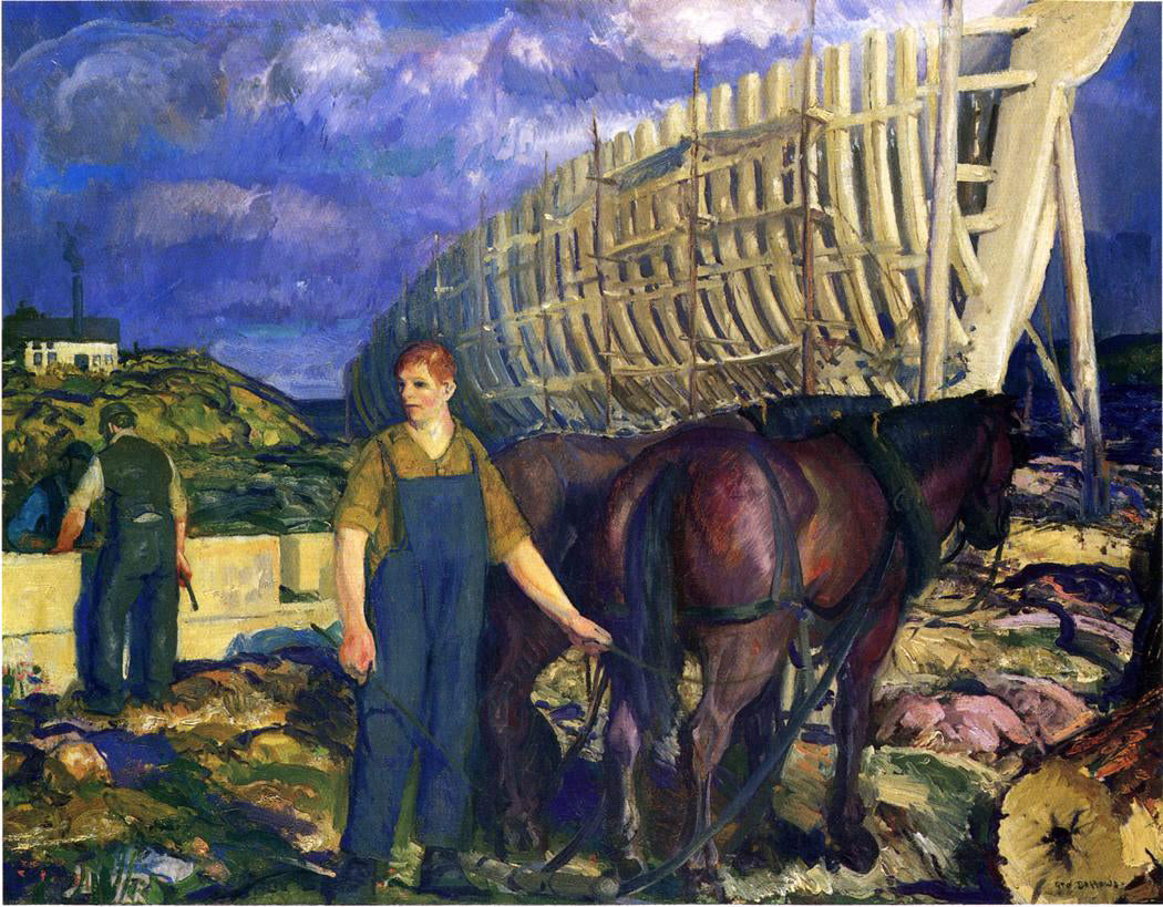  George Wesley Bellows The Teamster - Canvas Print