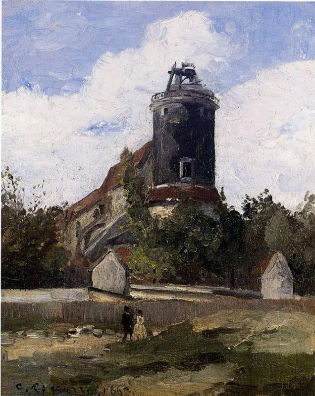  Camille Pissarro The Telegraph Tower at Montmartre - Canvas Print