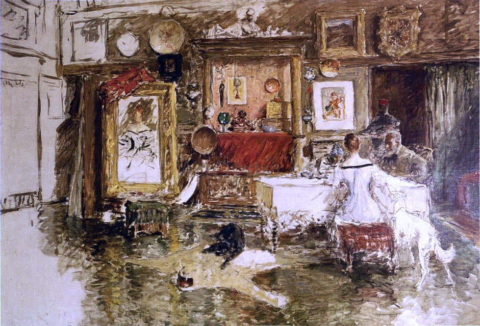  William Merritt Chase The Tenth Street Studio - Canvas Print