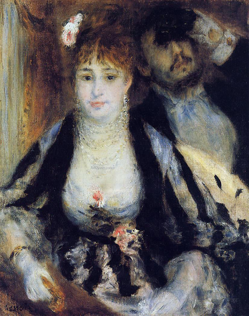  Pierre Auguste Renoir A Theater Box - Canvas Print