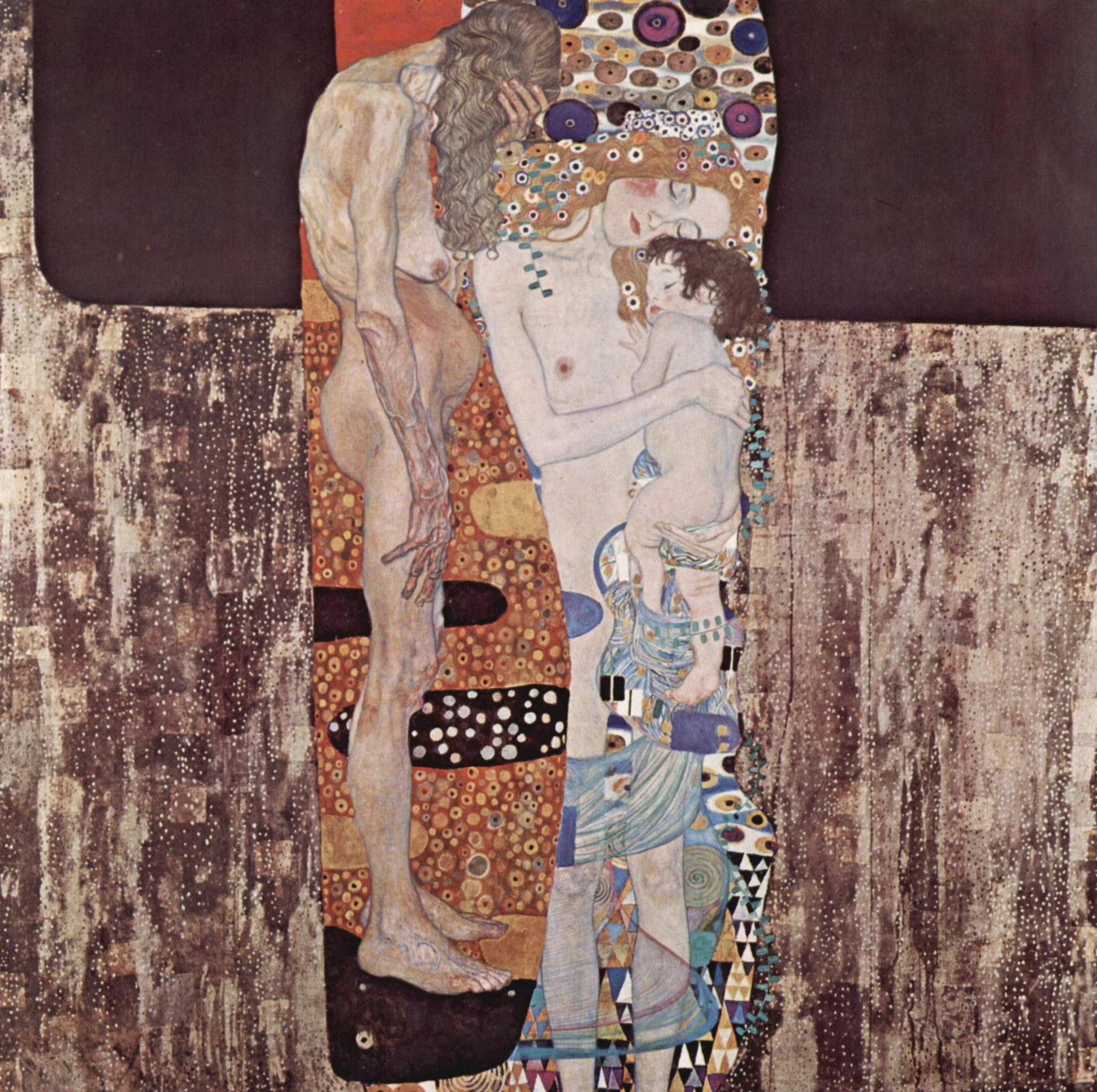  Gustav Klimt The Three Ages of Woman - Canvas Print