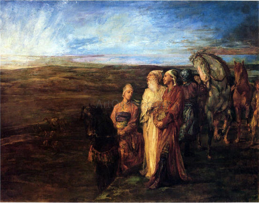 John La Farge The Three Wise Men (also known as Halt of the Wise Men) - Canvas Print