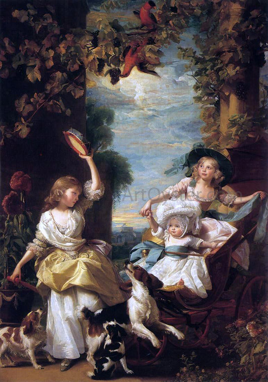  John Singleton Copley The Three Youngest Daughters of George III - Canvas Print