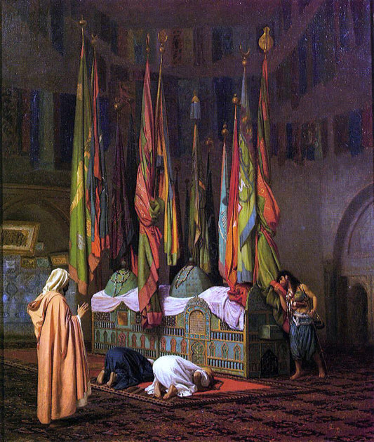  Jean-Leon Gerome The Tomb of Hazrat Imam Hisain Allahis Salam - Canvas Print