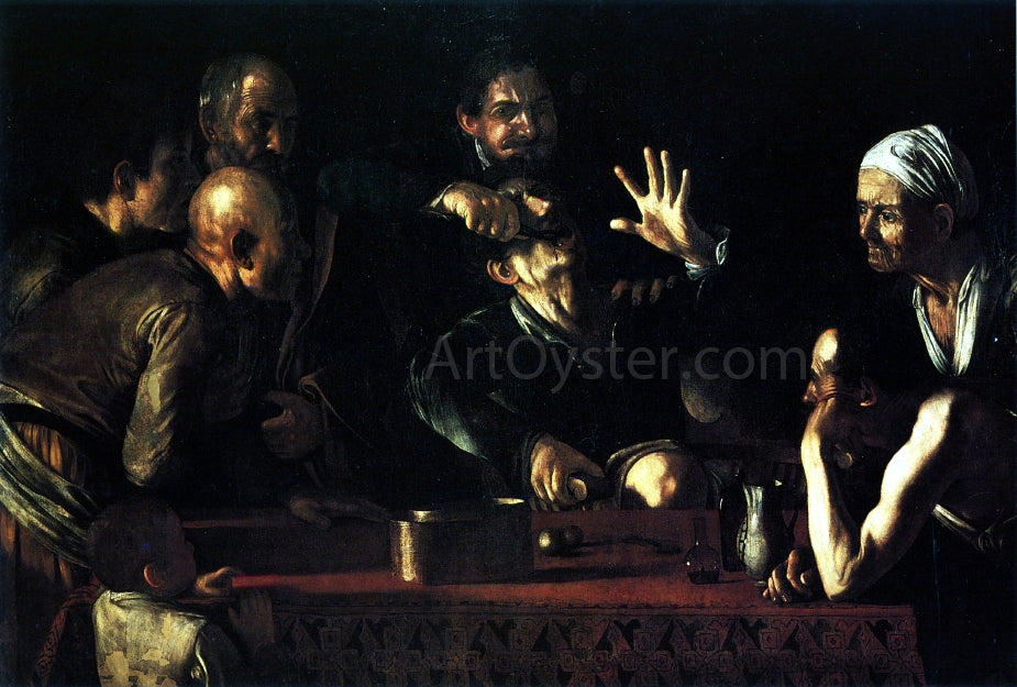  Caravaggio The Tooth-Drawer in a Tavern - Canvas Print