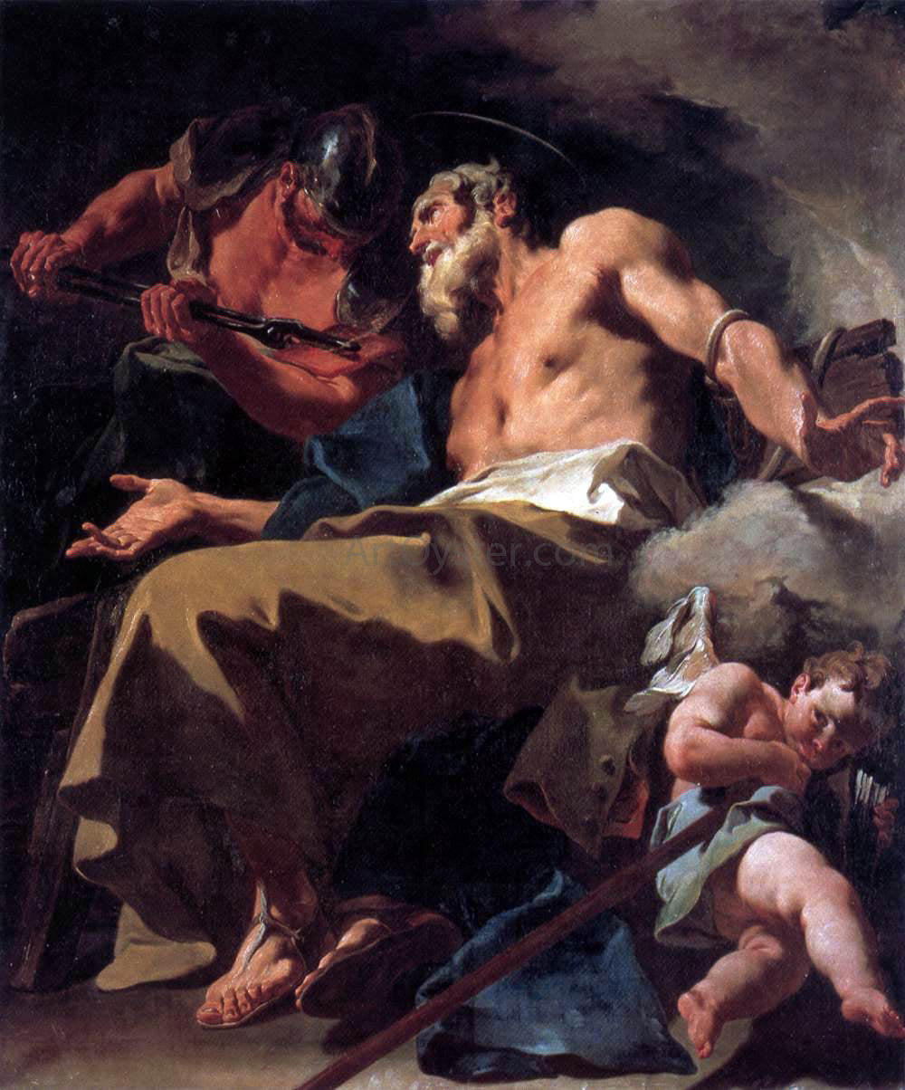  Giambattista Pittoni The Torture of St Thomas - Canvas Print