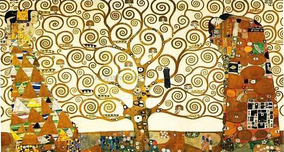  Gustav Klimt Tree of Life Stoclet Frieze - Canvas Print