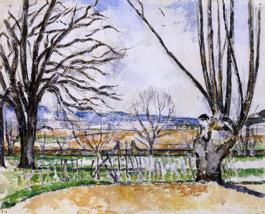  Paul Cezanne The Trees of Jas de Bouffan in Spring - Canvas Print