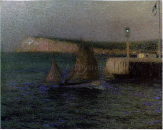  Henri Le Sidaner The Treport Jetty - Canvas Print