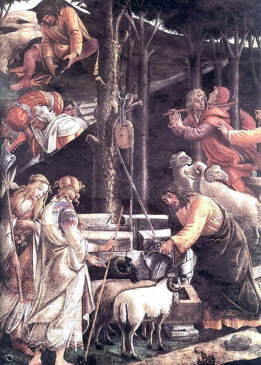  Sandro Botticelli The Trials and Calling of Moses (detail 2) (Cappella Sistina, Vatican) - Canvas Print