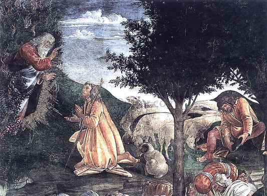  Sandro Botticelli The Trials and Calling of Moses (detail 3) (Cappella Sistina, Vatican) - Canvas Print