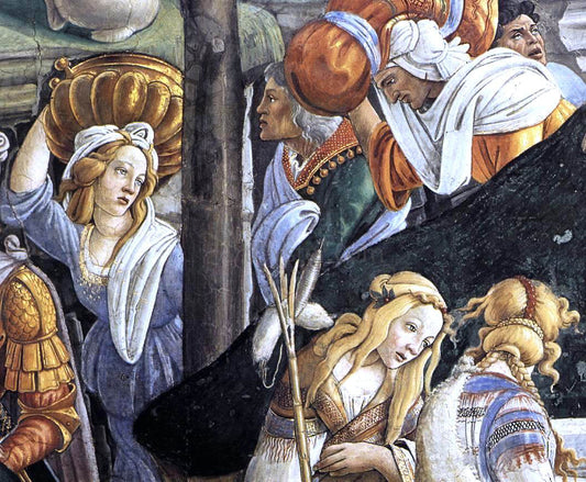  Sandro Botticelli The Trials and Calling of Moses (detail 6) (Cappella Sistina, Vatican) - Canvas Print