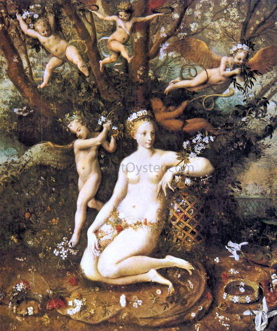  Master of Flora The Triumph of Flora - Canvas Print