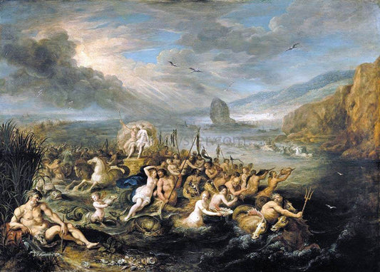  II Frans Francken The Triumph of Neptune and Amphitrite - Canvas Print