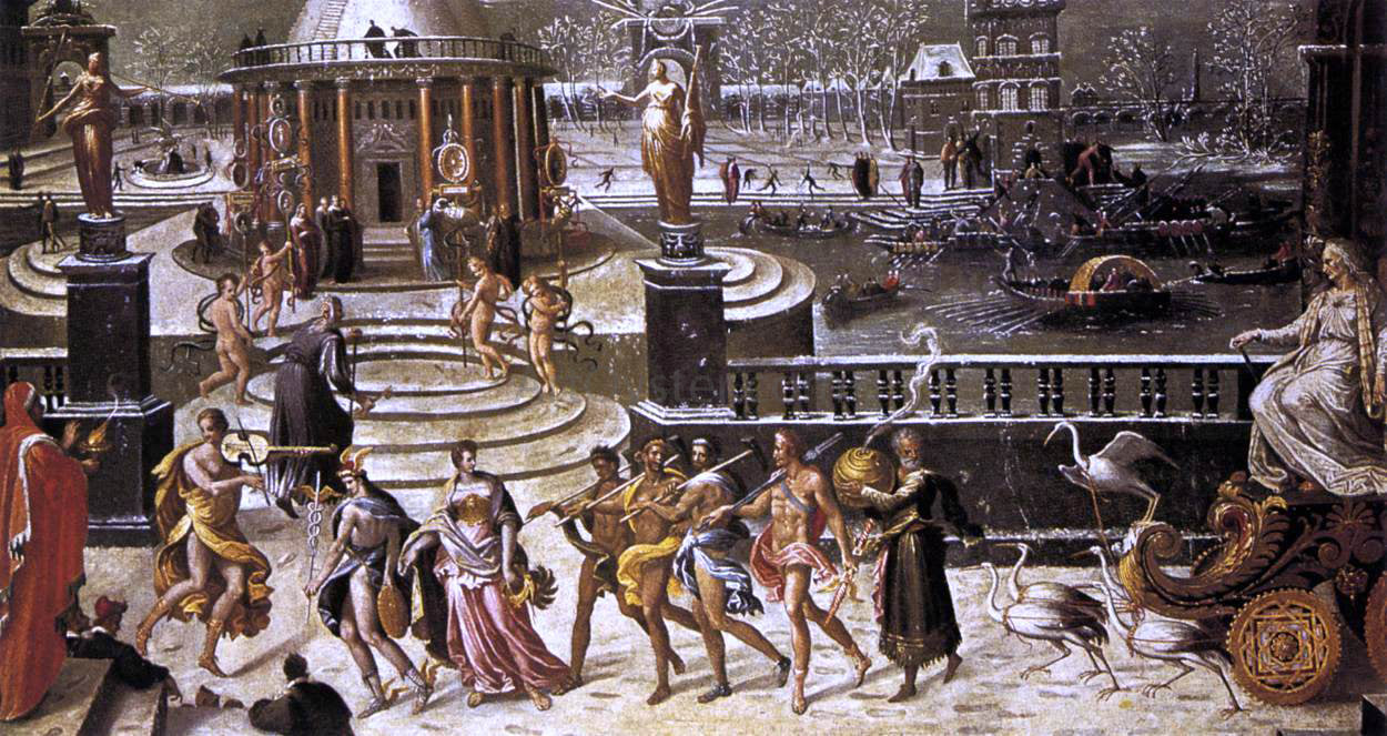  Antoine Caron The Triumph of Winter - Canvas Print