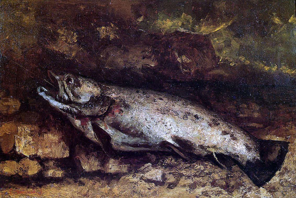  Gustave Courbet The Trout - Canvas Print