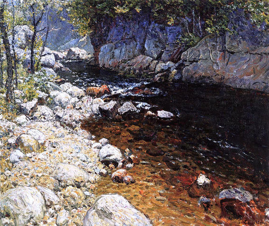  John Joseph Enneking The Trout Brook - Canvas Print