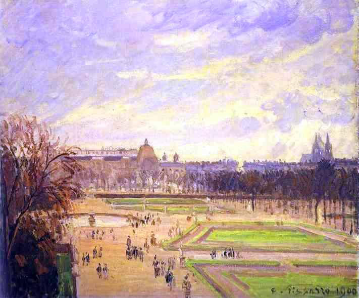  Camille Pissarro The Tuileries Gardens - Canvas Print