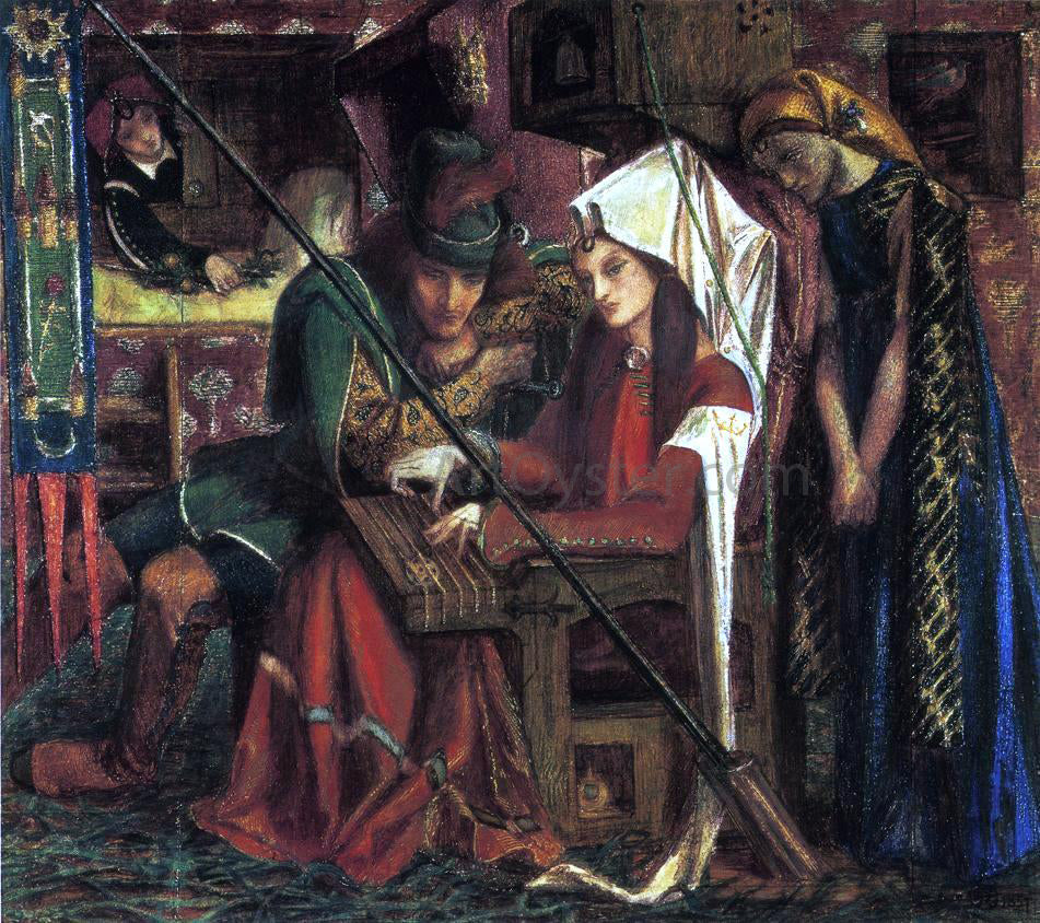  Dante Gabriel Rossetti The Tune of Seven Towers - Canvas Print