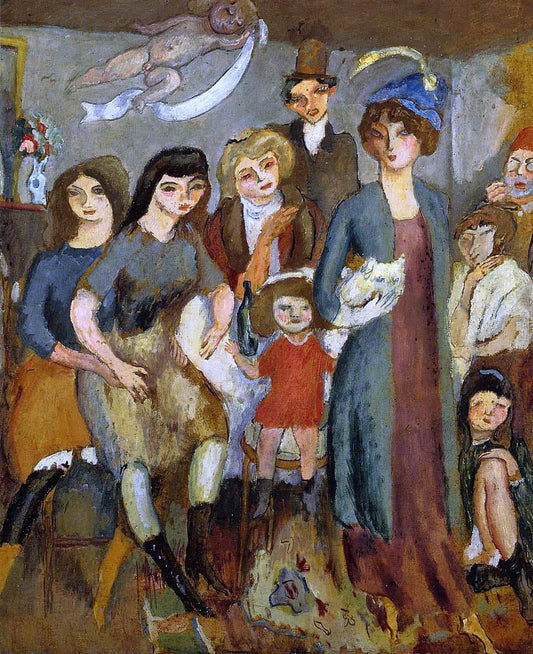  Jules Pascin The Turkish Family - Canvas Print