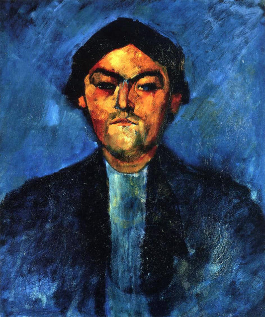  Amedeo Modigliani The Typographer (also known as Pedro) - Canvas Print
