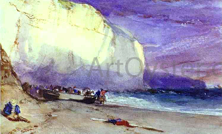  Richard Parkes Bonington The Undercliff - Canvas Print