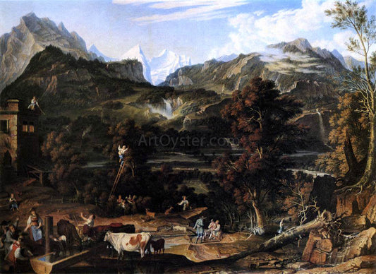  Joseph Anton Koch The Upland near Bern - Canvas Print