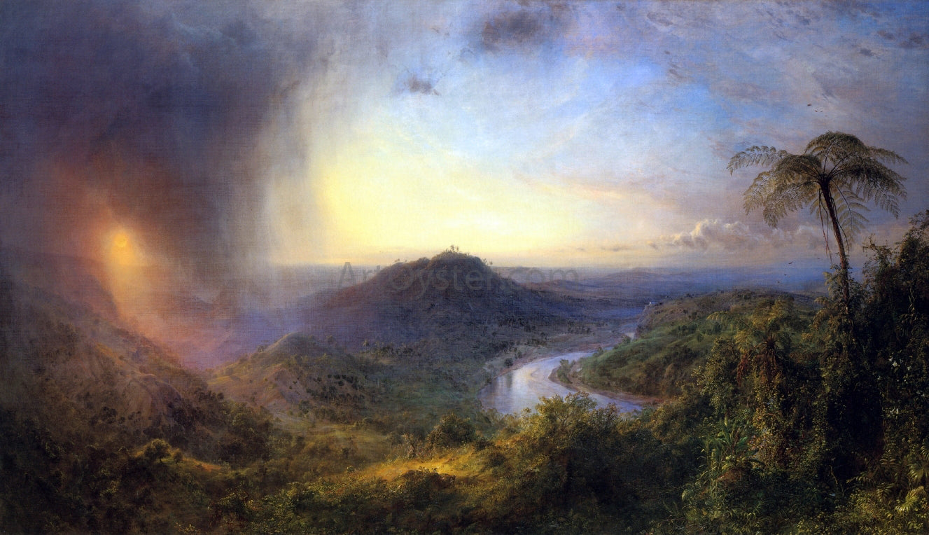  Frederic Edwin Church The Vale of St. Thomas, Jamaica - Canvas Print