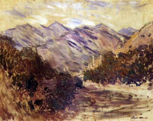  Claude Oscar Monet The Valley of the Nervia with Dolceacqua - Canvas Print