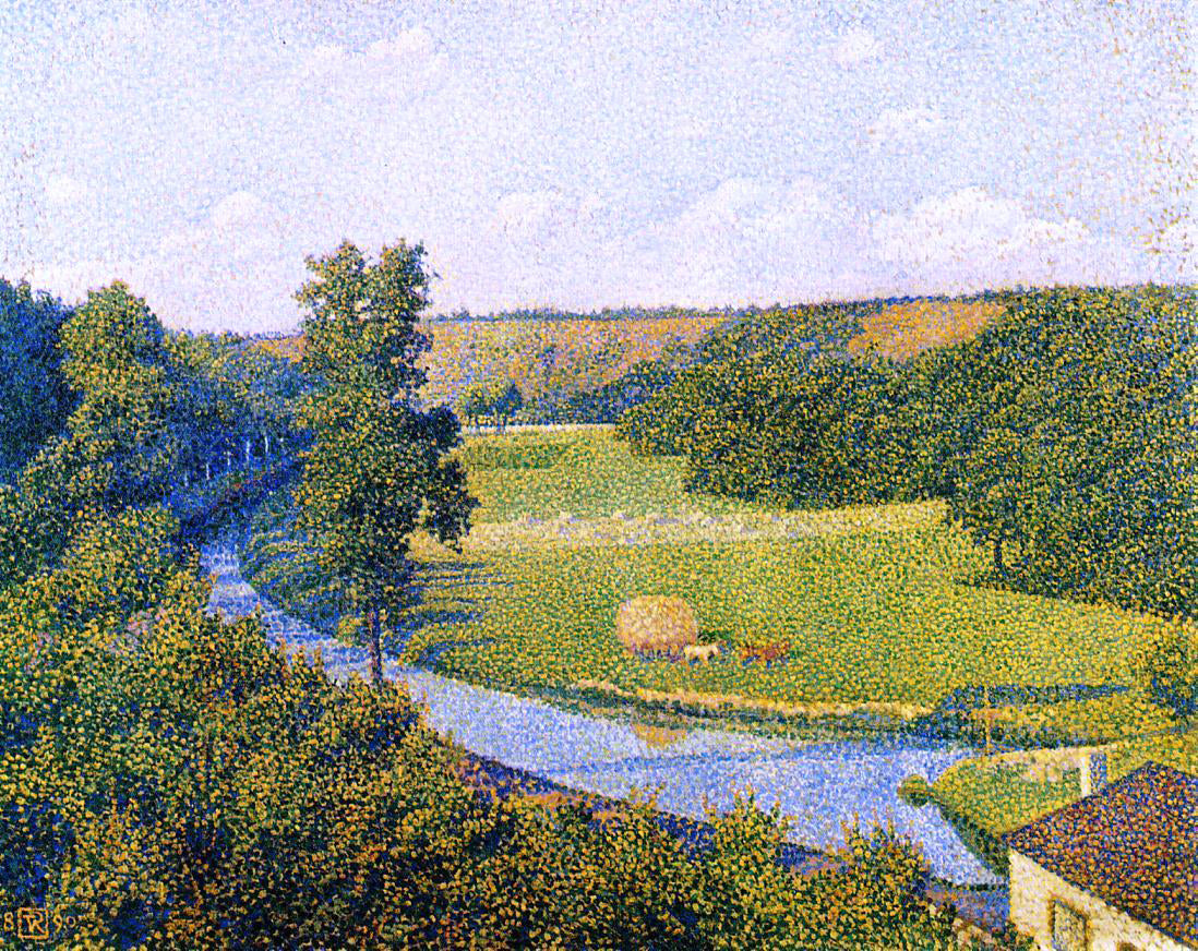  Theo Van Rysselberghe The Valley of the Sambre - Canvas Print