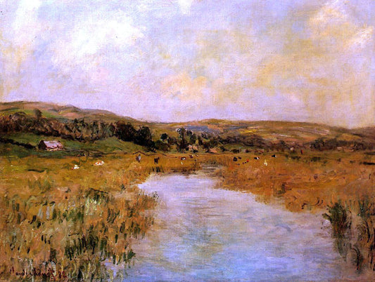  Claude Oscar Monet The Valley of the Scie at Pouville - Canvas Print