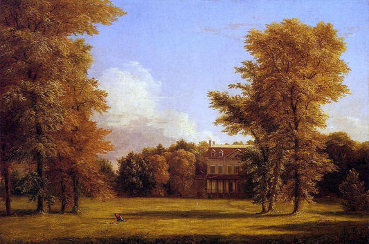  Hendrik-Dirk Kruseman Van Elten The Van Rensselaer Manor House - Canvas Print