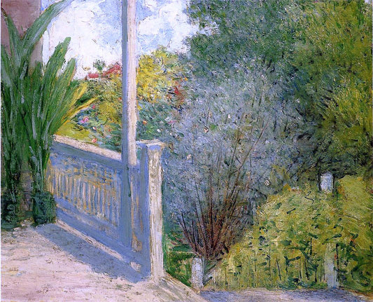  Julian Alden Weir The Veranda - Canvas Print