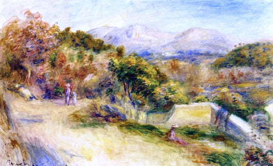  Pierre Auguste Renoir The View from Collettes, Cagnes - Canvas Print