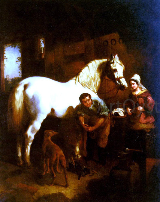  Sr. John Frederick Herring The Village Blacksmith - Canvas Print